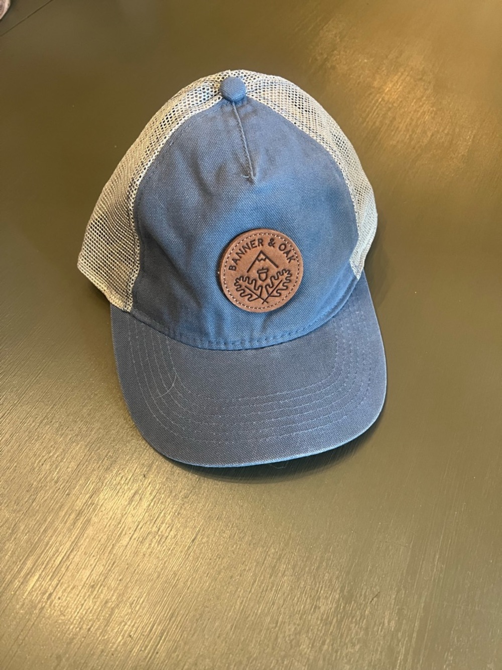 Men’s Blue Mesh Trucker Hat